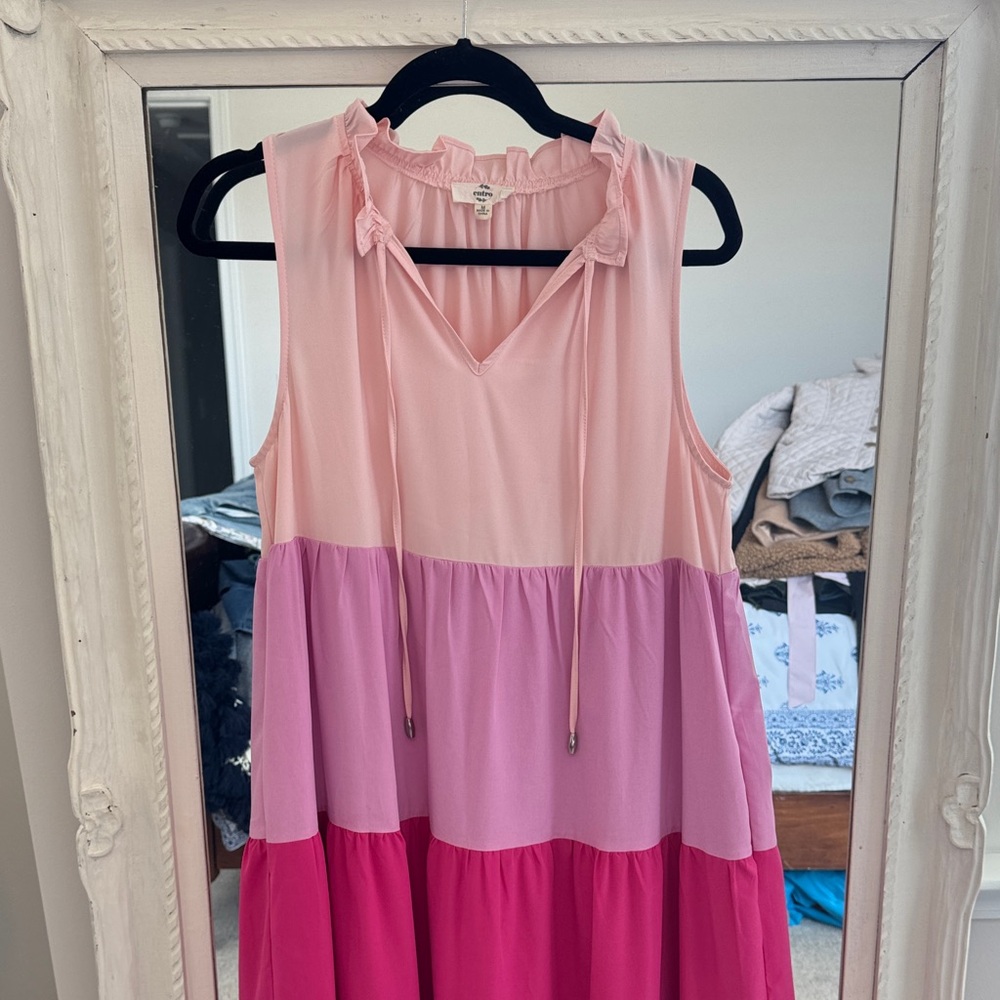 Entro Pink Ruffled Dress - Picture 3 of 4